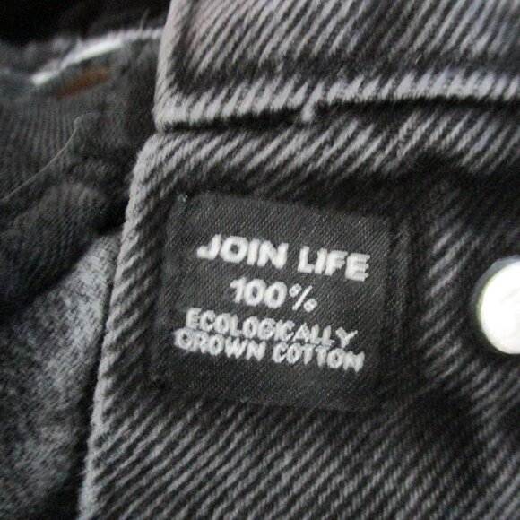 Zara Hi-Rise Black Wash Raw Hem Jeans - Picture 4 of 4